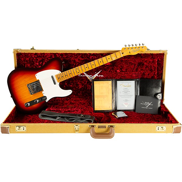 Fender Custom Shop '58 Telecaster Journeyman Relic Electric Guitar Wide Fade Chocolate 3-Color Sunburst