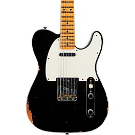 Fender Custom Shop '59 Telecaster Custom Relic Maple Electric Guitar Aged Black