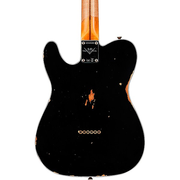 Fender Custom Shop '59 Telecaster Custom Relic Maple Electric Guitar Aged Black