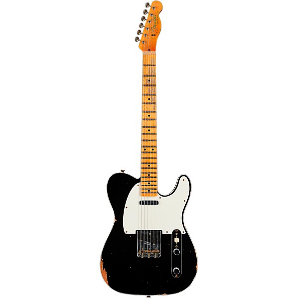 Fender Custom Shop '59 Telecaster Custom Relic Maple Electric Guitar Aged Black