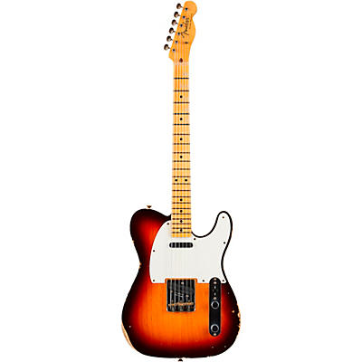 Fender Custom Shop '59 Telecaster Custom Relic Maple Electric Guitar Wide Fade Chocolate 3-Color Sunburst for sale