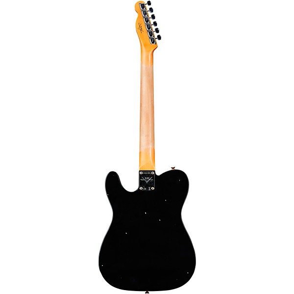 Fender Custom Shop '68 Telecaster Thinline Journeyman Relic Electric Guitar Aged Black