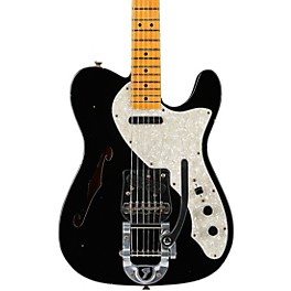 Fender Custom Shop '68 Telecaster Thinline Journeyman Relic Electric Guitar Aged Black