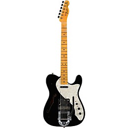 Fender Custom Shop '68 Telecaster Thinline Journeyman Relic Electric Guitar Aged Black