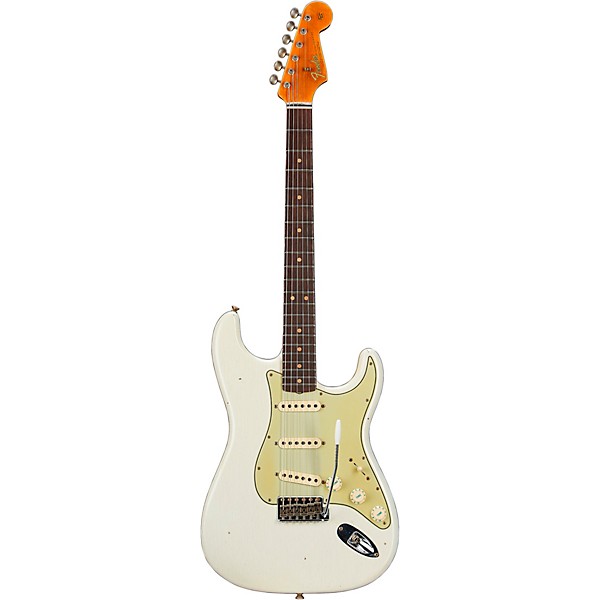 Fender Custom Shop '64 Stratocaster Journeyman Relic Electric Guitar Aged Olympic White