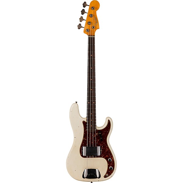 Fender Custom Shop '63 Precision Bass Journeyman Relic Aged Olympic White