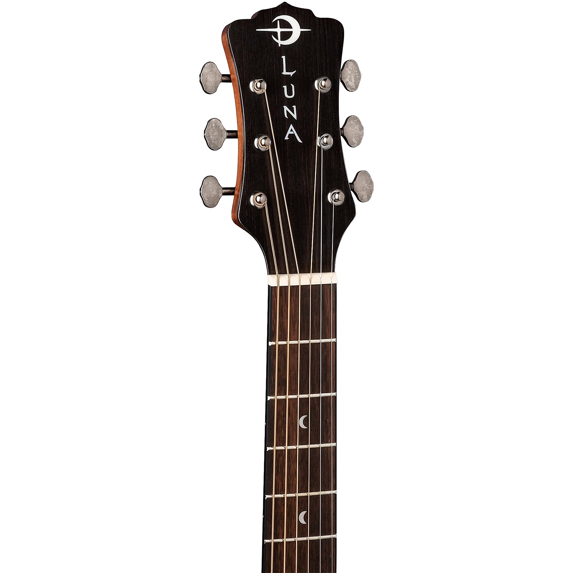 Luna Art Vintage Parlor Solid-Top Acoustic-Electric Guitar