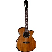 Luna Vineyard Koa Bevel Nylon-String Cutaway Acoustic-Electric Gloss Natural for sale