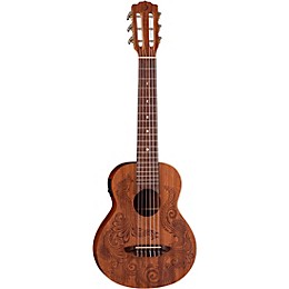 Luna Henna Dragon Mahogany 6 String Guitarlele Open Pore Natural