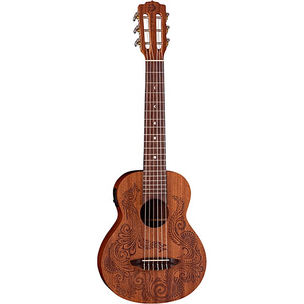 Luna Henna Dragon Mahogany 6 String Guitarlele Open Pore Natural