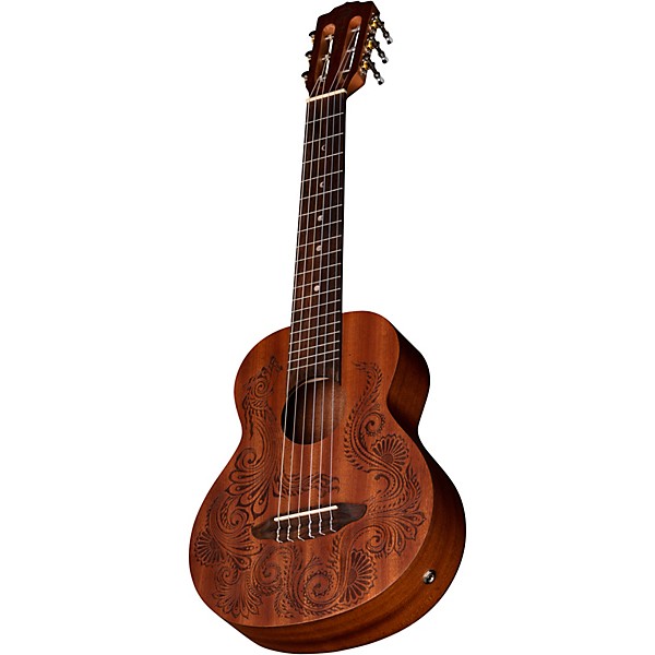 Luna Henna Dragon Mahogany 6 String Guitarlele Open Pore Natural