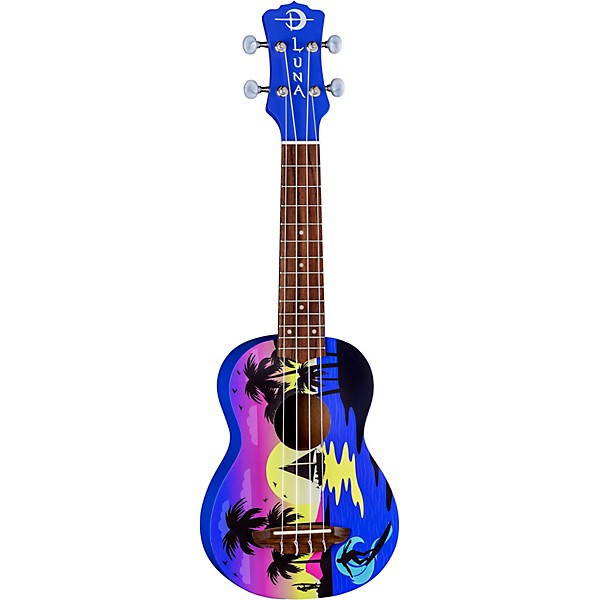 Luna Kauwela Summer Soprano Ukulele Custom Graphic Guitar Center