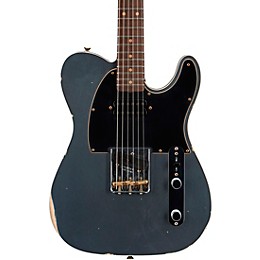 Fender Custom Shop Limited-Edition HS Telecaster Custom Relic Electric Guitar Aged Charcoal Frost Metallic