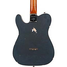 Fender Custom Shop Limited-Edition HS Telecaster Custom Relic Electric Guitar Aged Charcoal Frost Metallic