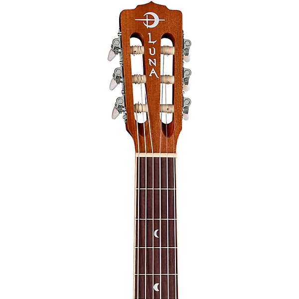 Luna Woodland Cedar Nylon Acoustic-Electric Guitar Satin Natural