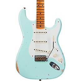 Fender Custom Shop '58 Stratocaster Relic Electric Guitar Super Faded Aged Surf Green