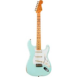 Fender Custom Shop '58 Stratocaster Relic Electric Guitar Super Faded Aged Surf Green