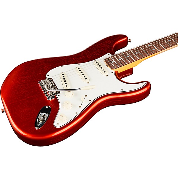 Fender Custom Shop '66 Stratocaster Deluxe Closet Classic Electric Guitar Faded Aged Candy Apple Red