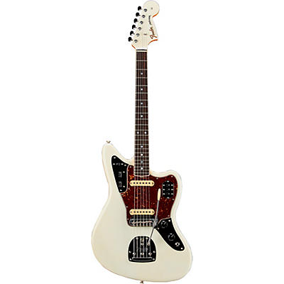 Fender Custom Shop '66 Jaguar Deluxe Closet Classic Electric Guitar Aged Olympic White for sale