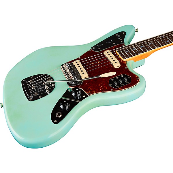 Fender Custom Shop '66 Jaguar Deluxe Closet Classic Electric Guitar Aged Surf Green