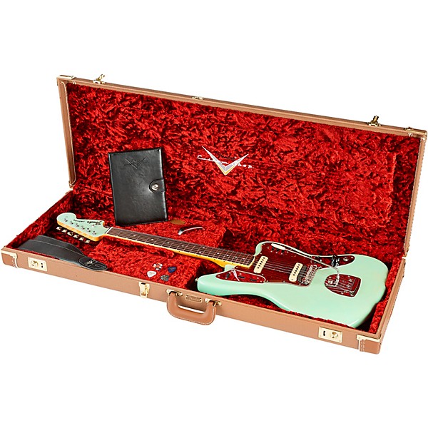 Fender Custom Shop '66 Jaguar Deluxe Closet Classic Electric Guitar Aged Surf Green