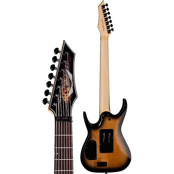 Dean Exile Select 7-String Electric Guitar Natural Black Burst