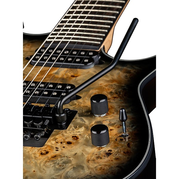 Dean Exile Select 7-String Electric Guitar Natural Black Burst