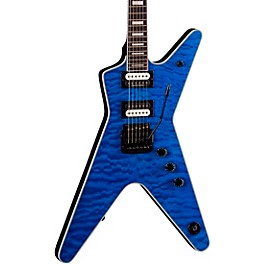 Dean ML Select 24 Quilted Top Electric Guitar Trans Blue