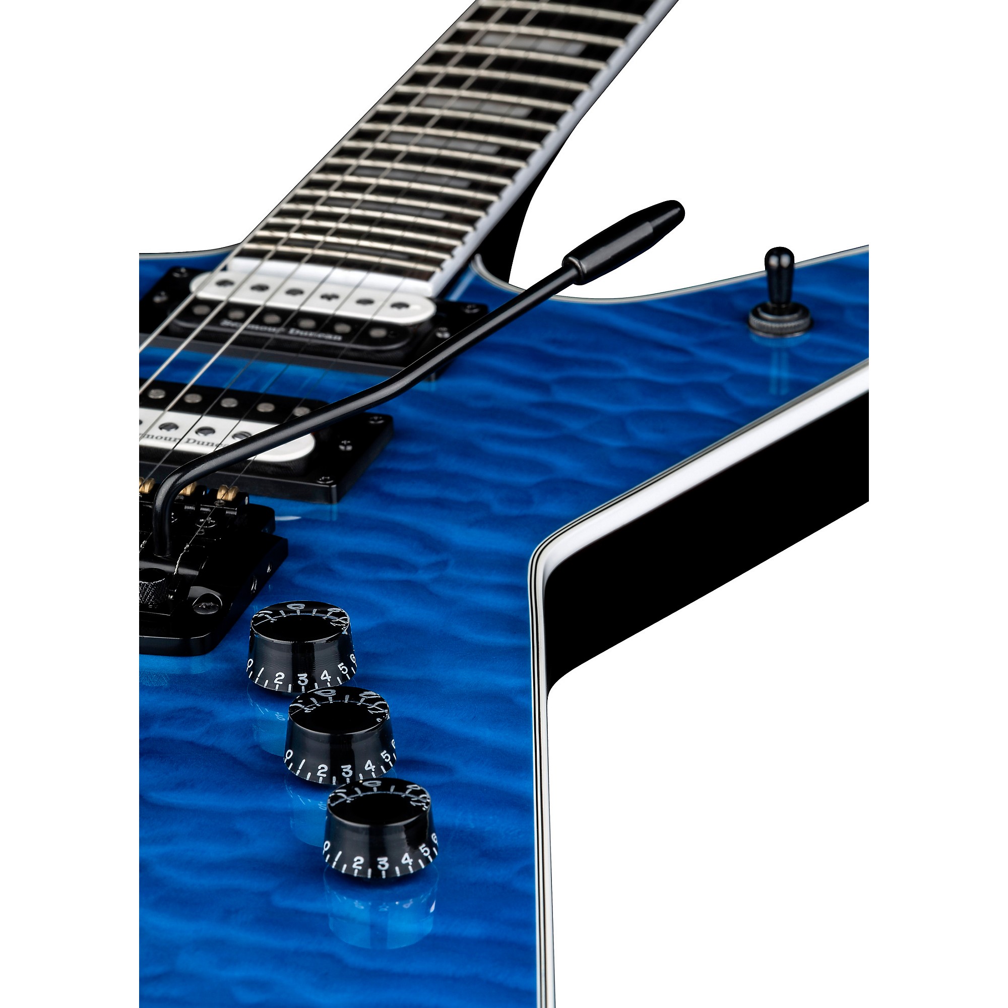 Dean ML Select 24 Quilted Top Electric Guitar Trans Blue | Guitar