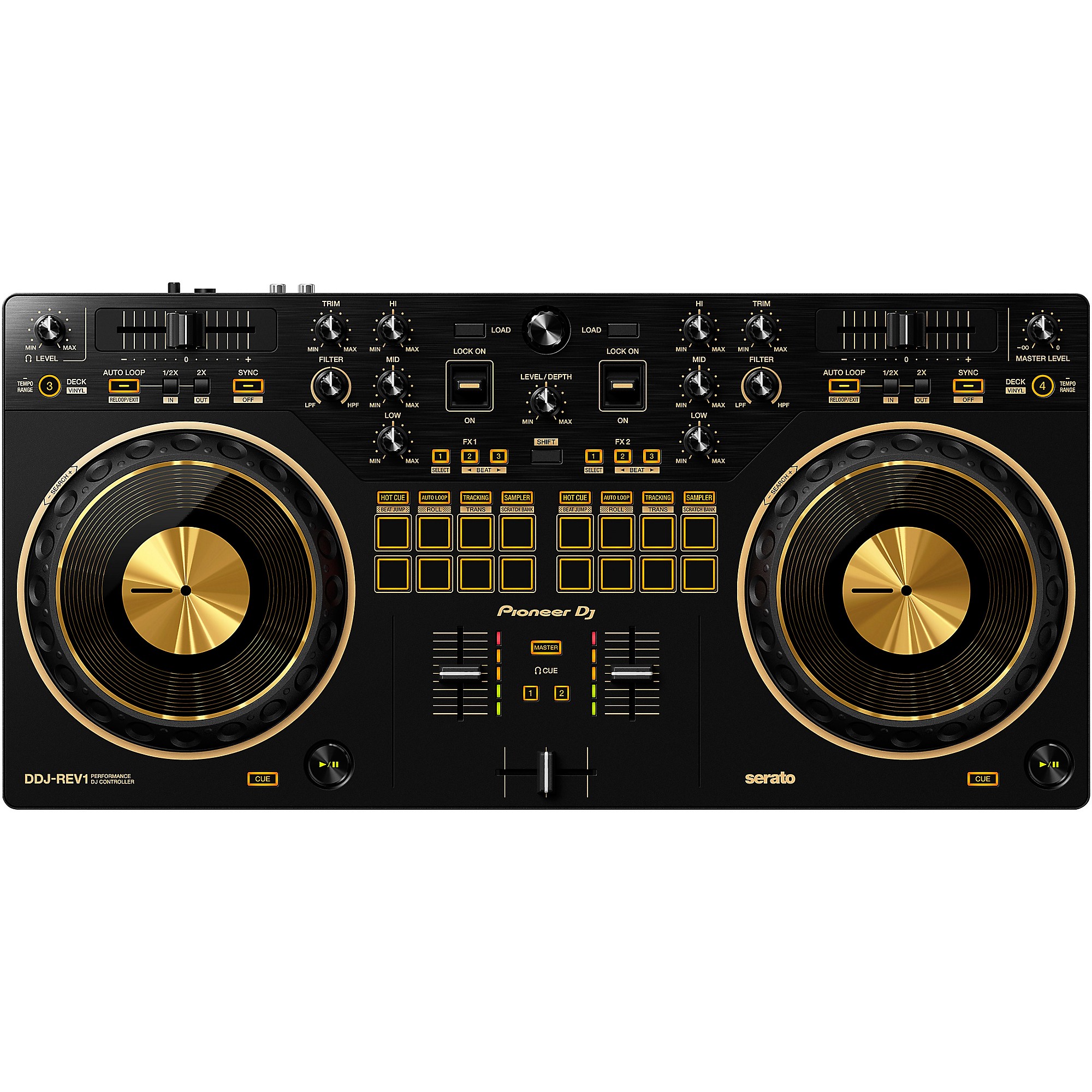 Pioneer DJ DDJ-REV1-N Serato Performance DJ Controller in Limited-Edition  Gold | Guitar Center