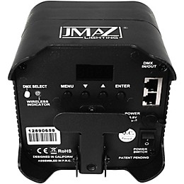 JMAZ Lighting Mad Par HEX 6XS Battery Powered LED Uplight Black