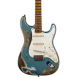 Fender Custom Shop Limited-Edition Red Hot Stratocaster Super Heavy Relic Electric Guitar Super Faded Aged Lake Placid Blue