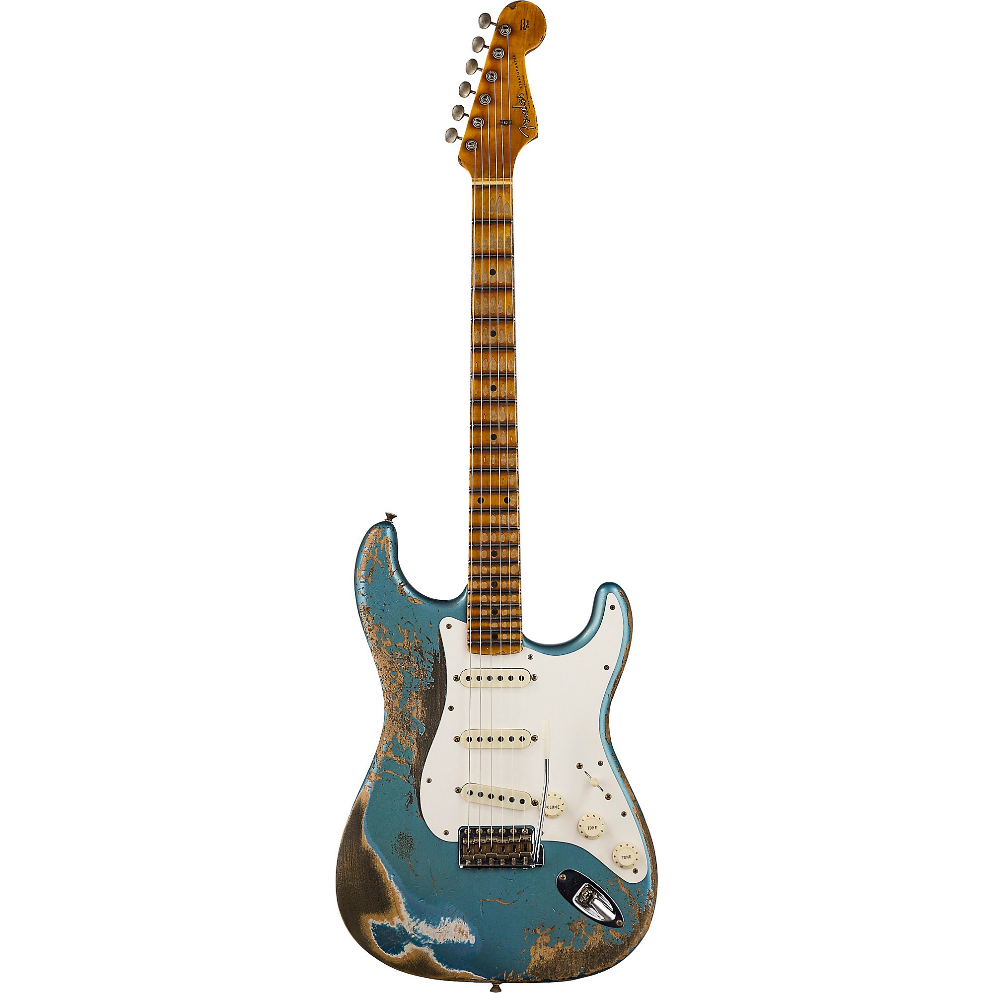 Fender Custom Shop Limited-Edition Red Hot Stratocaster Super Heavy Relic  Electric Guitar Super Faded Aged Lake Placid Blue
