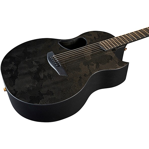McPherson Carbon Series Sable With Gold Hardware Acoustic-Electric Guitar Camo Top