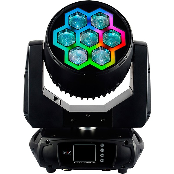 JMAZ Lighting PIXL TRON 740Z LED Wash Moving Head with 40W LEDs and Tron Effect Ring