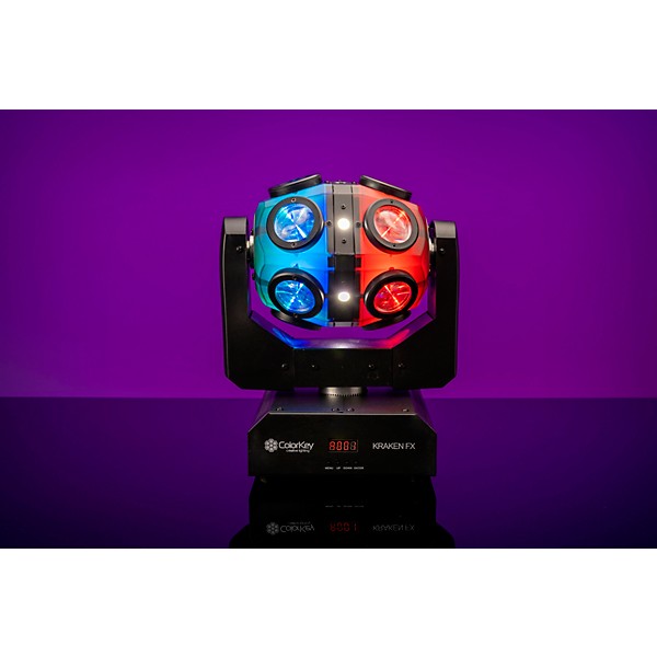 ColorKey Kraken FX Energizing QUAD Color LED Effect Light with Built-in Blinder