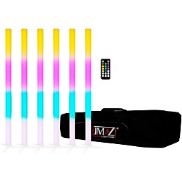 JMAZ Lighting Galaxy Tube 6pk Package with 6 Battery Powered LED Effect Tube