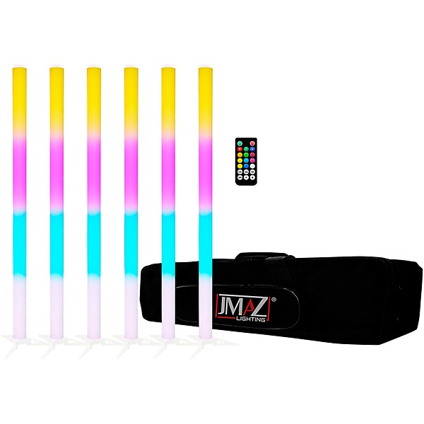 Open Box JMAZ Lighting Galaxy Tube 6pk Package with 6 Battery Powered LED Effect Tube Level 2  197881127190