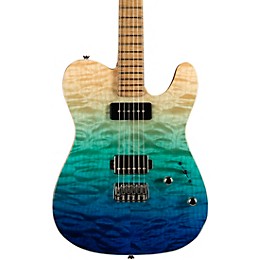 LsL Instruments Bad Bone 290 Deluxe Laguna Gradient Electric Guitar Laguna Blue