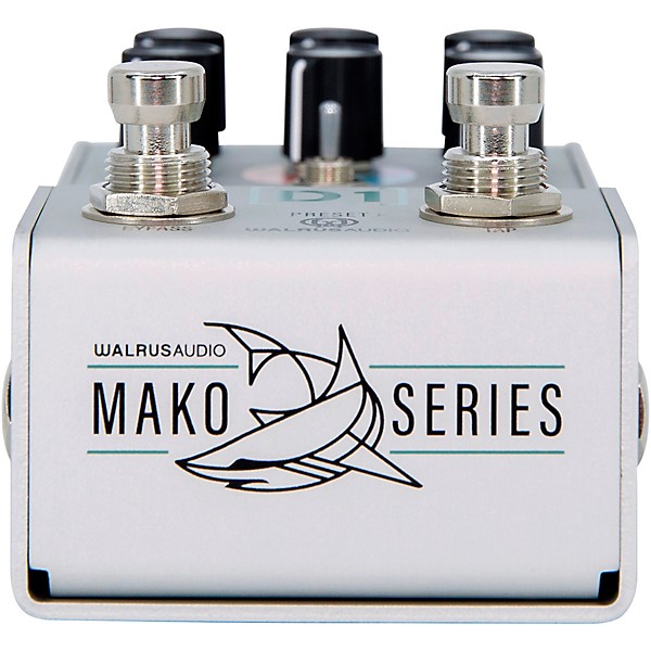 Walrus Audio Mako D1 High-Fidelity Delay V2 Effects Pedal Silver