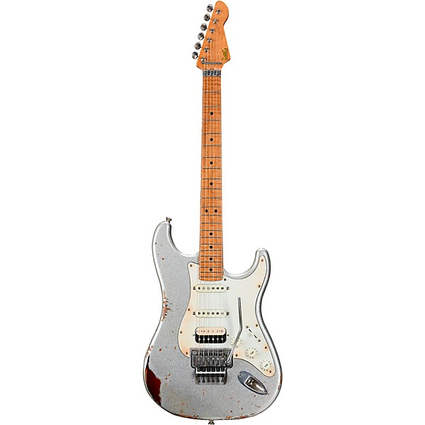 LsL Instruments Saticoy 22 6-String Electric Guitar Silver Sparkle over 3SB Saticoy