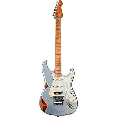 Lsl Instruments Saticoy 22 6-String Electric Guitar Ice Blue Sparkle Over 3Sb Saticoy for sale