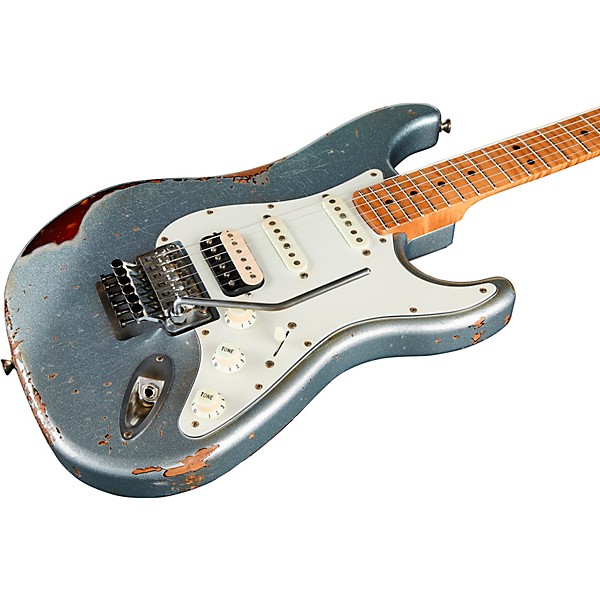 LsL Instruments Saticoy 22 6-String Electric Guitar Ice Blue Sparkle over 3SB Saticoy