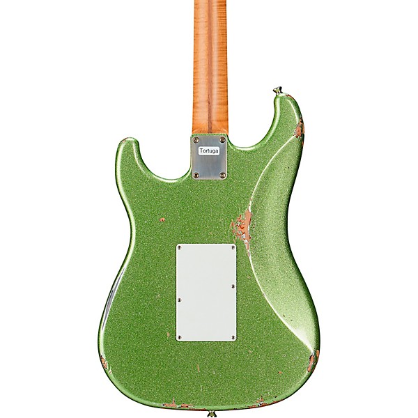 LsL Instruments Saticoy 22 6-String Electric Guitar Cactus Green Sparkle over 3SB Saticoy