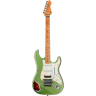 Lsl Instruments Saticoy 22 6-String Electric Guitar Cactus Green Sparkle Over 3Sb Saticoy for sale