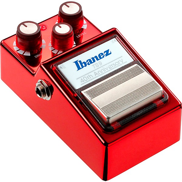 Ibanez 40th Anniversary TS9 Tube Screamer Effects Pedal Red