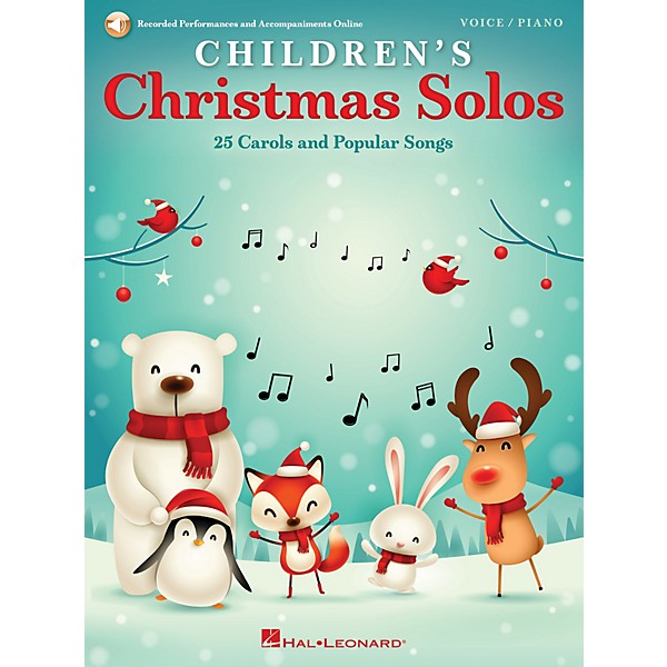 Hal Leonard Children's Christmas Solos (25 Carols and Popular Songs) Voice/Piano Book/Audio Online