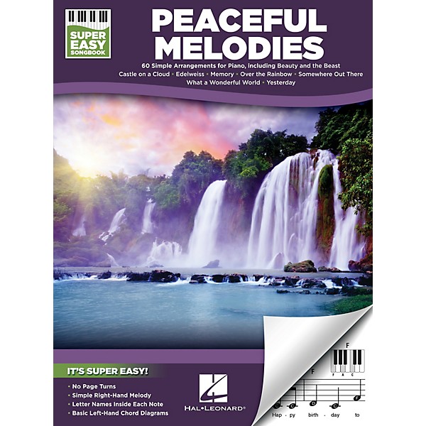 Hal Leonard Peaceful Melodies - Super Easy Piano Songbook