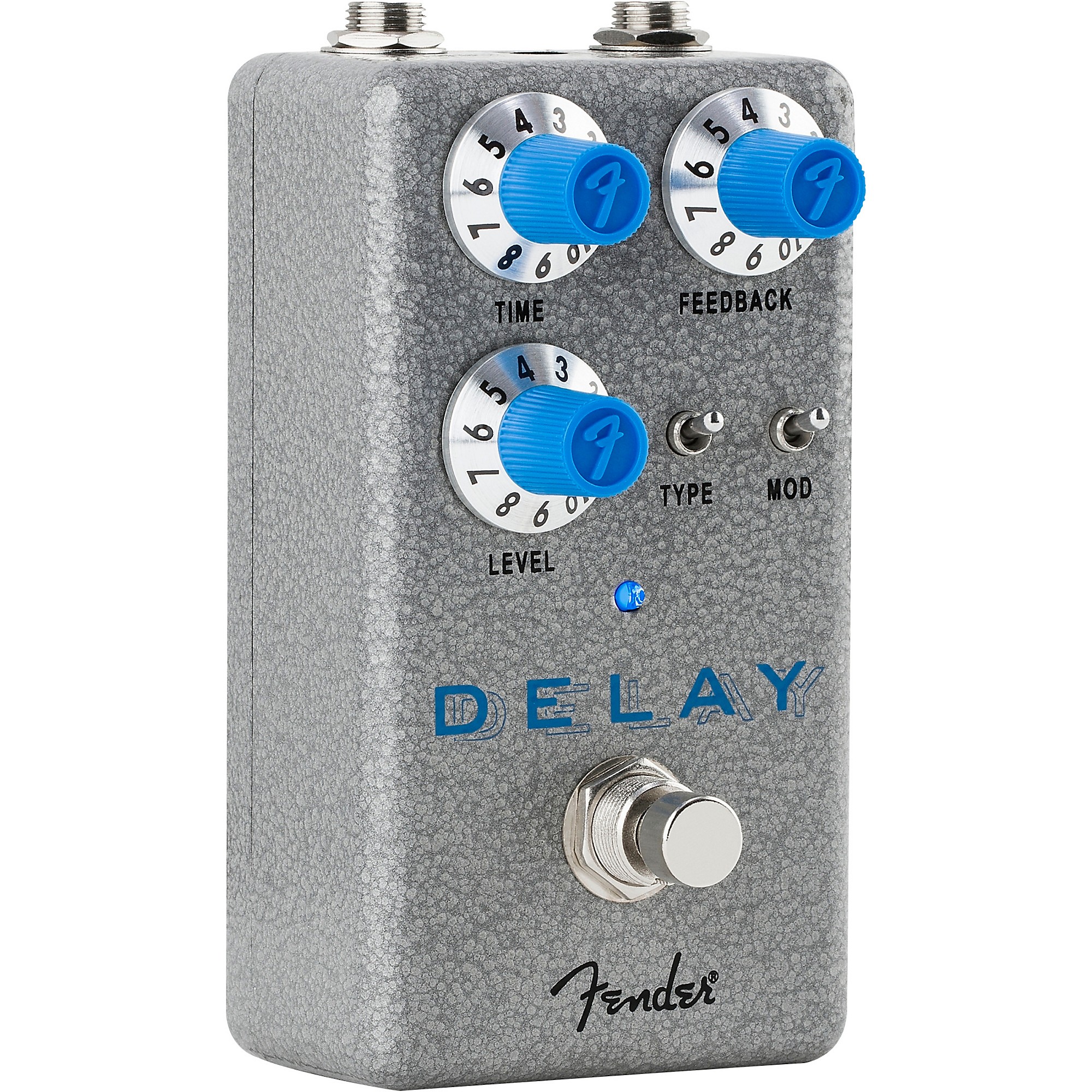 Fender Hammertone Delay Effects Pedal Gray and Blue | Guitar
