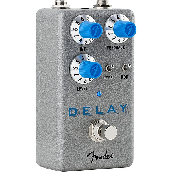 Clearance Fender Hammertone Delay Effects Pedal Gray and Blue